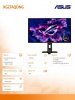 Asus Monitor 26.5 cala XG27AQDNG OLED 360Hz 0.03MS DP, 2HDMI, 2USB